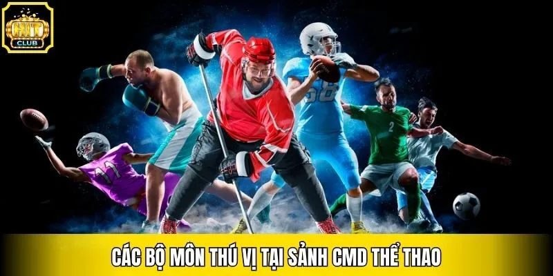 Các bộ môn thú vị tại sảnh CMD Thể Thao