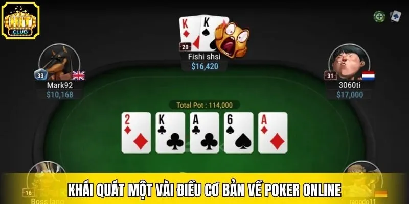 Khái quát một vài điều cơ bản về Poker online